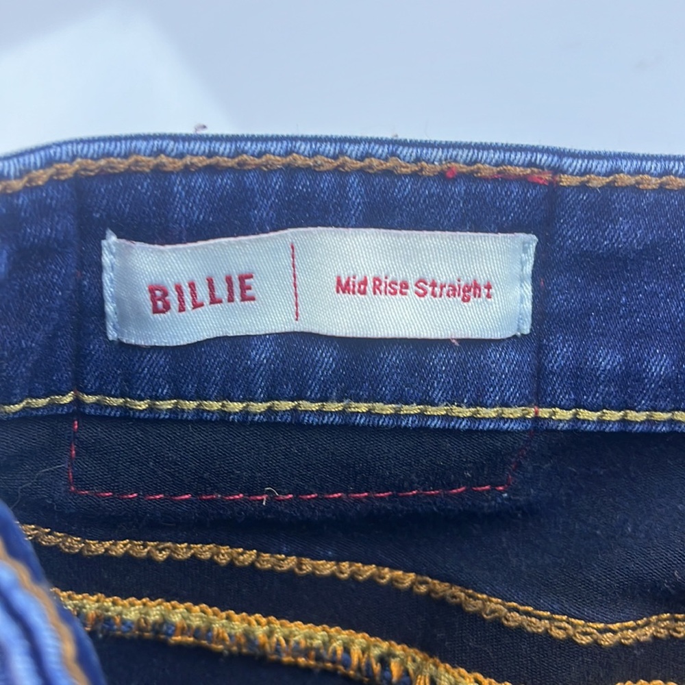 True Religion Billie Mid Rise Straight Jean S86-30 - Picture 6 of 9